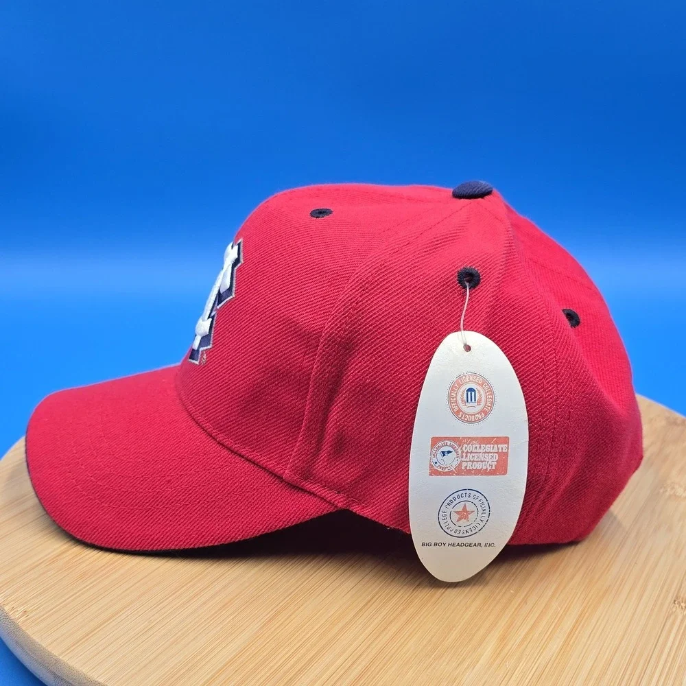 Vintage UNC‎ Tar Heels Hat Red Snapback Cap Big Boy Headgear NWT North Carolina